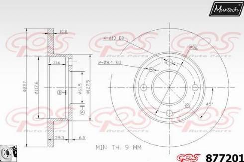 Maxtech 877201.0080 - Discofreno autozon.pro