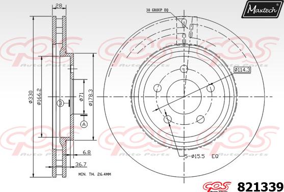 Maxtech 877201 - Discofreno autozon.pro