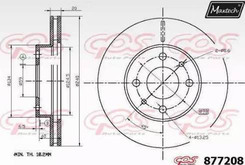 Maxtech 877208.0000 - Discofreno autozon.pro