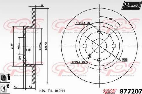 Maxtech 877207.6060 - Discofreno autozon.pro