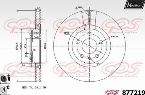 Maxtech 877219.6060 - Discofreno autozon.pro