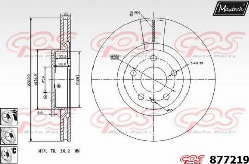 Maxtech 877219.6880 - Discofreno autozon.pro