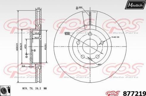 Maxtech 877219.0060 - Discofreno autozon.pro