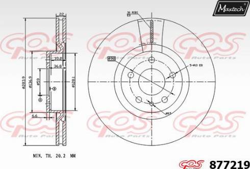 Maxtech 877219.0000 - Discofreno autozon.pro