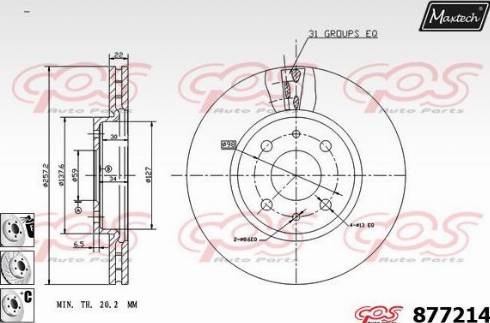 Maxtech 877214.6980 - Discofreno autozon.pro