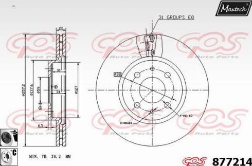 Maxtech 877214.6060 - Discofreno autozon.pro