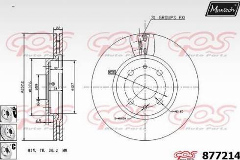 Maxtech 877214.6880 - Discofreno autozon.pro