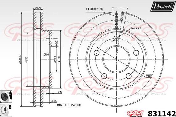 Maxtech 877214 - Discofreno autozon.pro