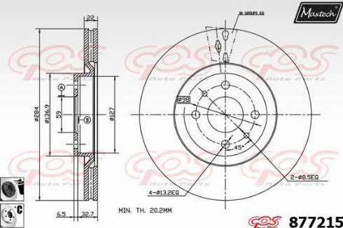 Maxtech 877215.6060 - Discofreno autozon.pro