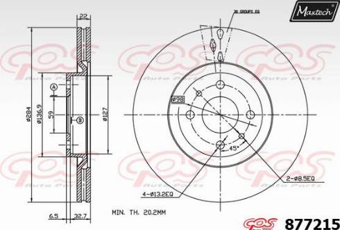 Maxtech 877215.0000 - Discofreno autozon.pro