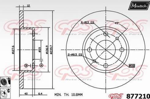 Maxtech 877210.6060 - Discofreno autozon.pro