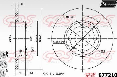 Maxtech 877210.6880 - Discofreno autozon.pro