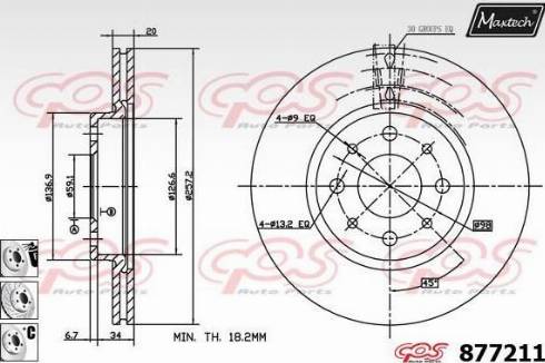 Maxtech 877211.6880 - Discofreno autozon.pro