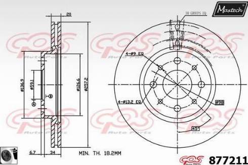 Maxtech 877211.0060 - Discofreno autozon.pro