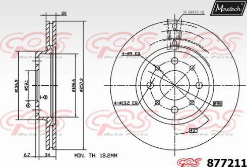 Maxtech 877211.0000 - Discofreno autozon.pro