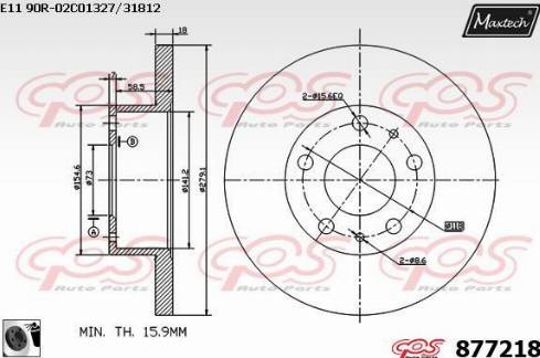 Maxtech 877218.0060 - Discofreno autozon.pro