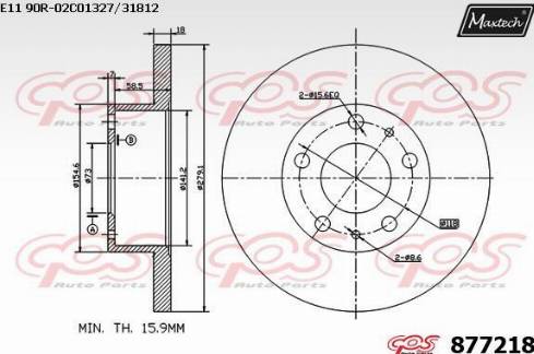 Maxtech 877218.0000 - Discofreno autozon.pro