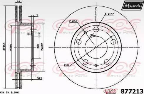 Maxtech 877213.6060 - Discofreno autozon.pro