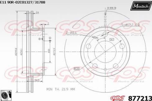 Maxtech 877213.0060 - Discofreno autozon.pro