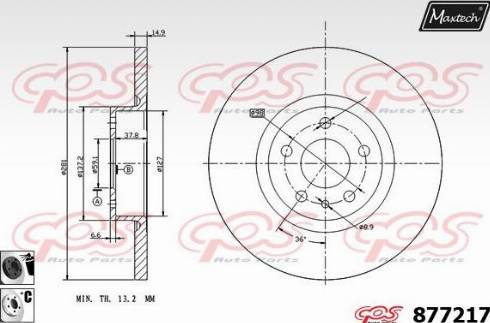 Maxtech 877217.6060 - Discofreno autozon.pro