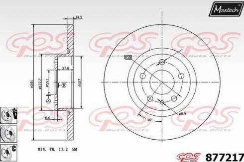 Maxtech 877217.6880 - Discofreno autozon.pro