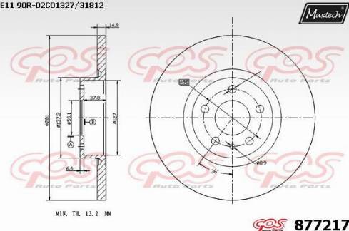 Maxtech 877217.0000 - Discofreno autozon.pro