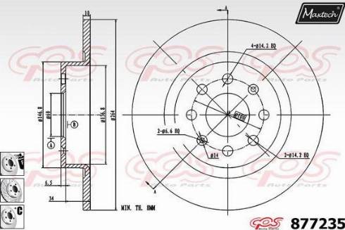 Maxtech 877235.6980 - Discofreno autozon.pro