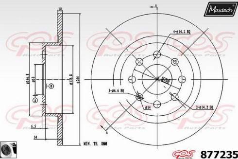 Maxtech 877235.0060 - Discofreno autozon.pro