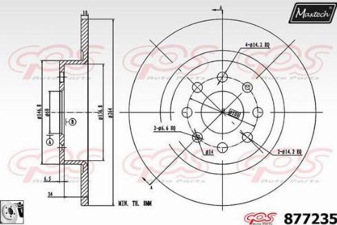 Maxtech 877235.0080 - Discofreno autozon.pro