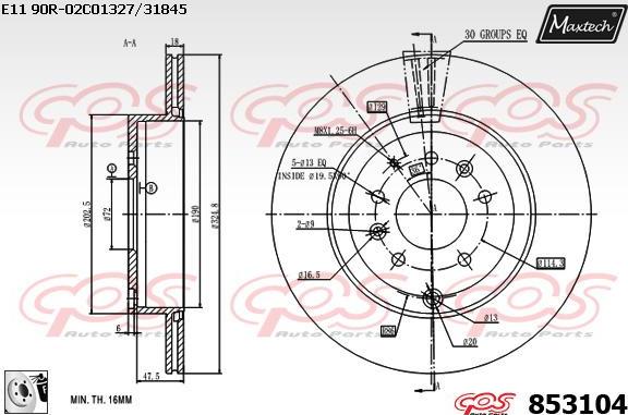 Maxtech 877235 - Discofreno autozon.pro