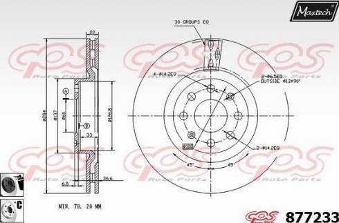 Maxtech 877233.6060 - Discofreno autozon.pro