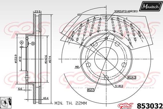 Maxtech 877233 - Discofreno autozon.pro