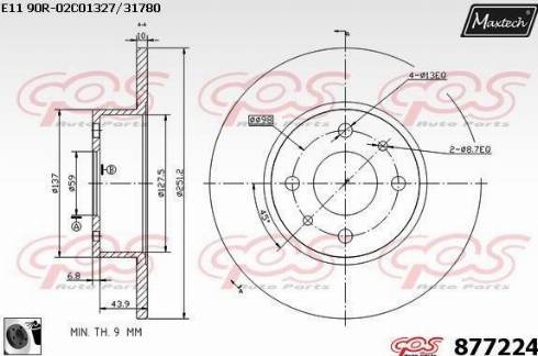 Maxtech 877224.0060 - Discofreno autozon.pro