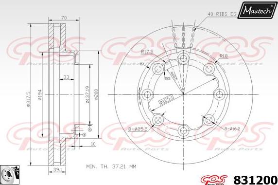 Maxtech 877224 - Discofreno autozon.pro