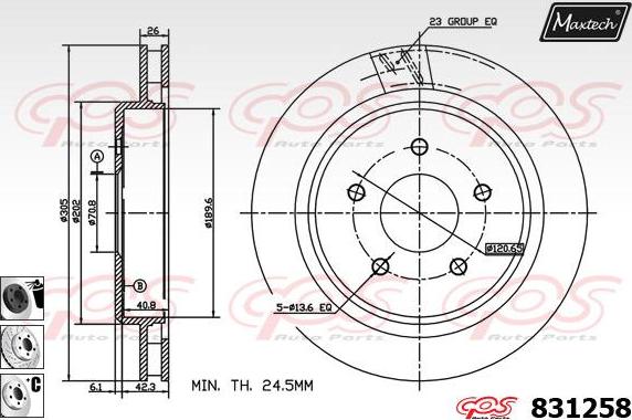 Maxtech 877220 - Discofreno autozon.pro