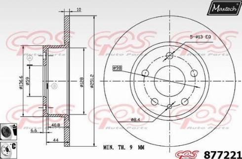 Maxtech 877221.6060 - Discofreno autozon.pro