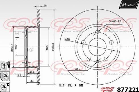 Maxtech 877221.6880 - Discofreno autozon.pro