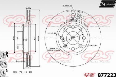 Maxtech 877223.6980 - Discofreno autozon.pro