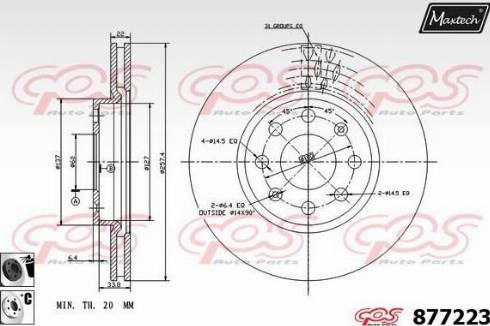 Maxtech 877223.6060 - Discofreno autozon.pro