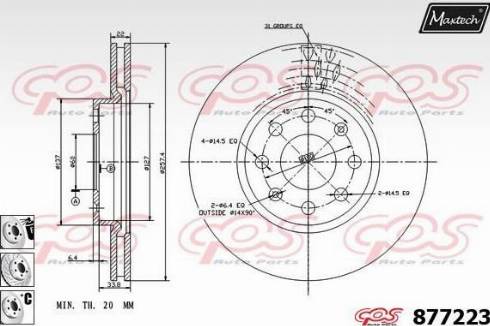 Maxtech 877223.6880 - Discofreno autozon.pro