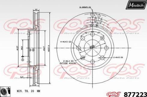 Maxtech 877223.0060 - Discofreno autozon.pro