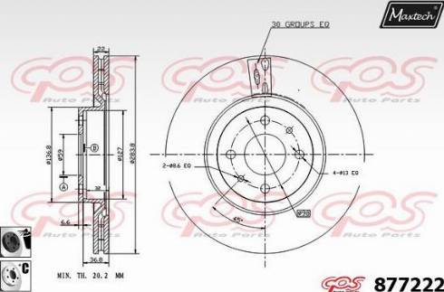 Maxtech 877222.6060 - Discofreno autozon.pro