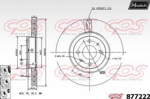 Maxtech 877222.6880 - Discofreno autozon.pro