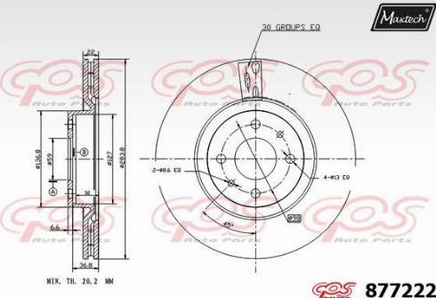 Maxtech 877222.0000 - Discofreno autozon.pro