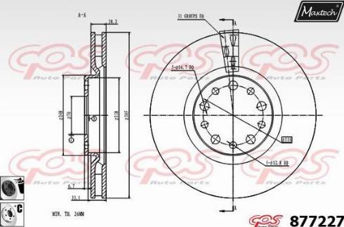 Maxtech 877227.6060 - Discofreno autozon.pro