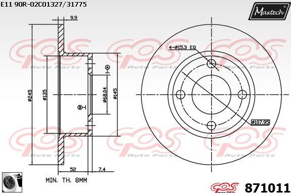 Maxtech 70160098 - Kit manicotti di guida, Pinza freno autozon.pro