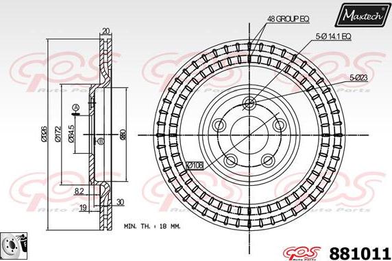 Maxtech 70160046 - Kit manicotti di guida, Pinza freno autozon.pro