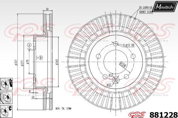 Maxtech 70160040 - Kit manicotti di guida, Pinza freno autozon.pro