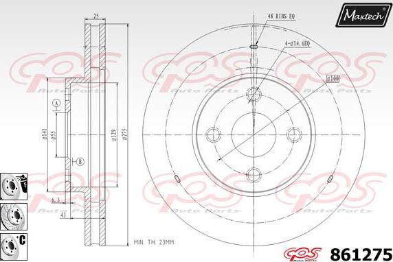 Maxtech 70160048 - Kit manicotti di guida, Pinza freno autozon.pro