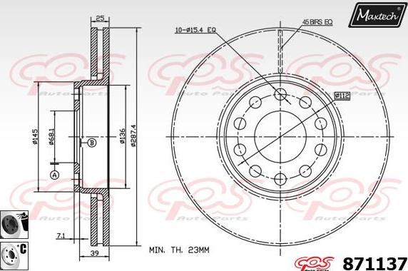 Maxtech 70160030 - Kit manicotti di guida, Pinza freno autozon.pro